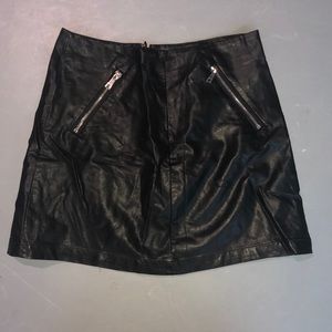 Pleather skirt